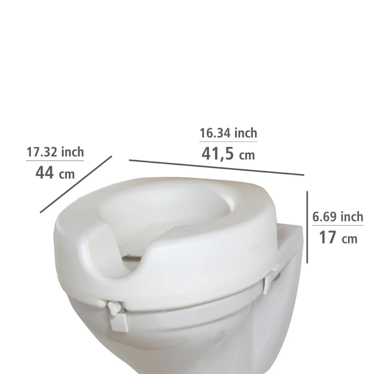 WC-Sitz-Erhöhung „Secura“ 150 kg Tragkraft WENKO
