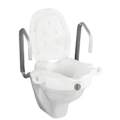 WC-Sitz Erhöhung „Secura“ mit Stützgriffen WENKO