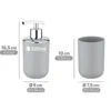 WENKO Bad-Accessoire-Set "Brasil" Grau, 4-tlg.