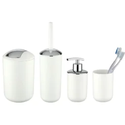 WENKO Bad-Accessoire-Set "Brasil" Weiß 4-tlg.