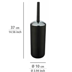 WENKO Bad-Accessoire-Set "Brasil" Schwarz 4-tlg.