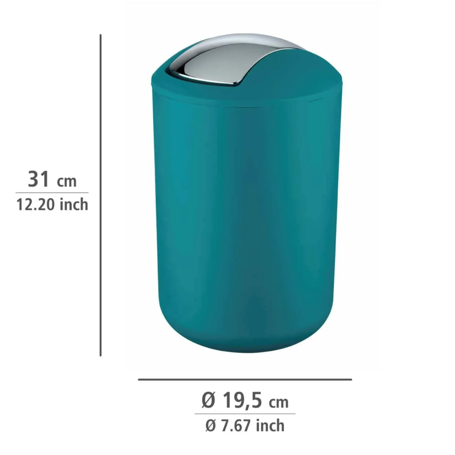 WENKO Bad-Accessoire Set "Brasil" Petrol, 4-tlg. bruchsicher