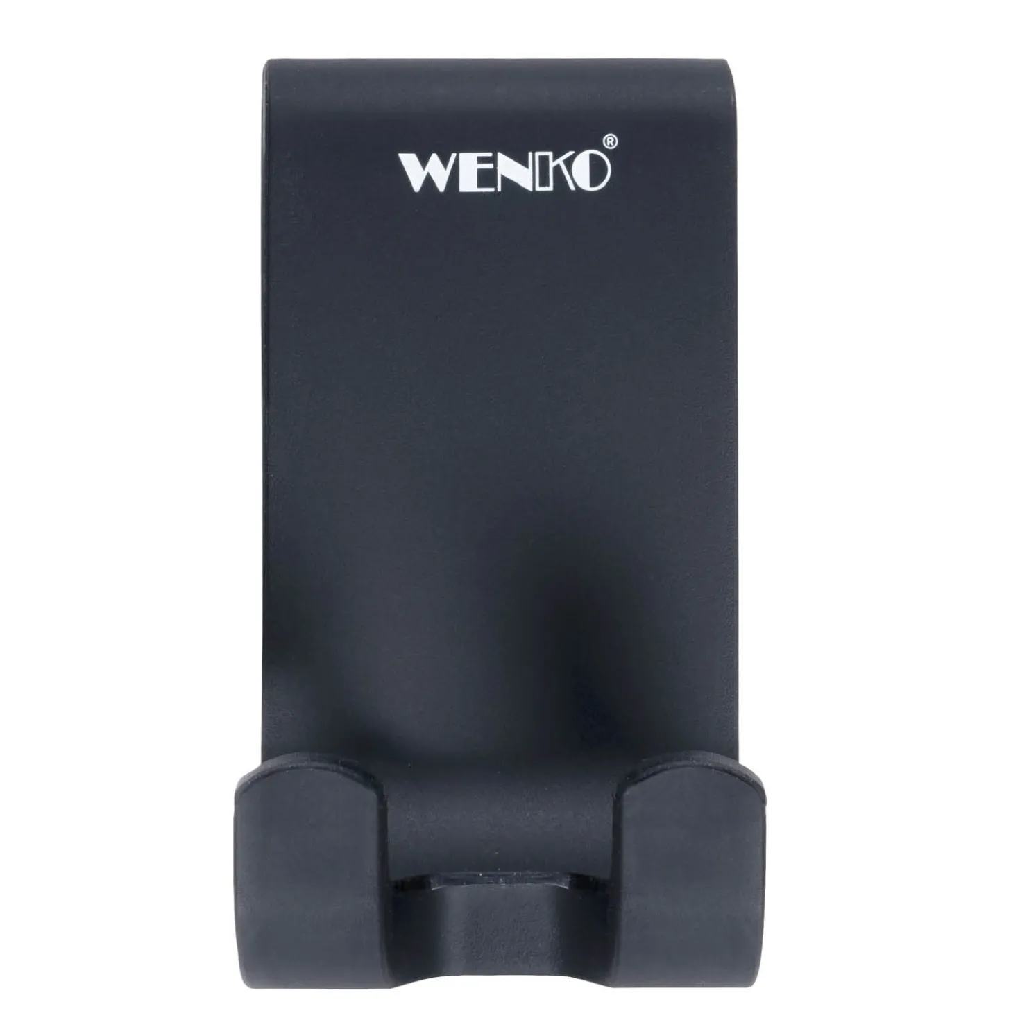 WENKO Badezimmerwischer Mod. Mola Silikon XXL Schwarz, extra breite Wischfläche