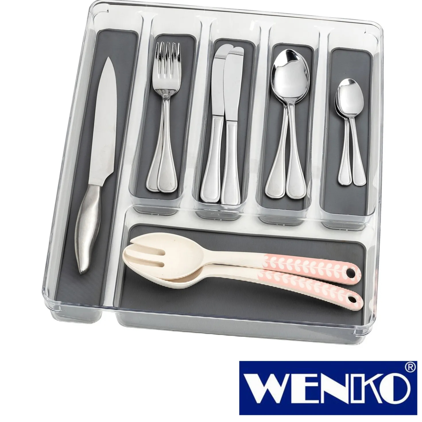 WENKO Besteckkasten 6 Fächer