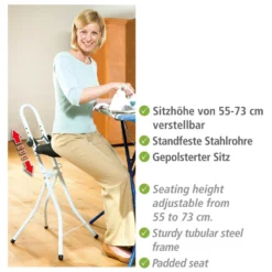 WENKO Bügel- und Stehhilfe, höhenverstellbar