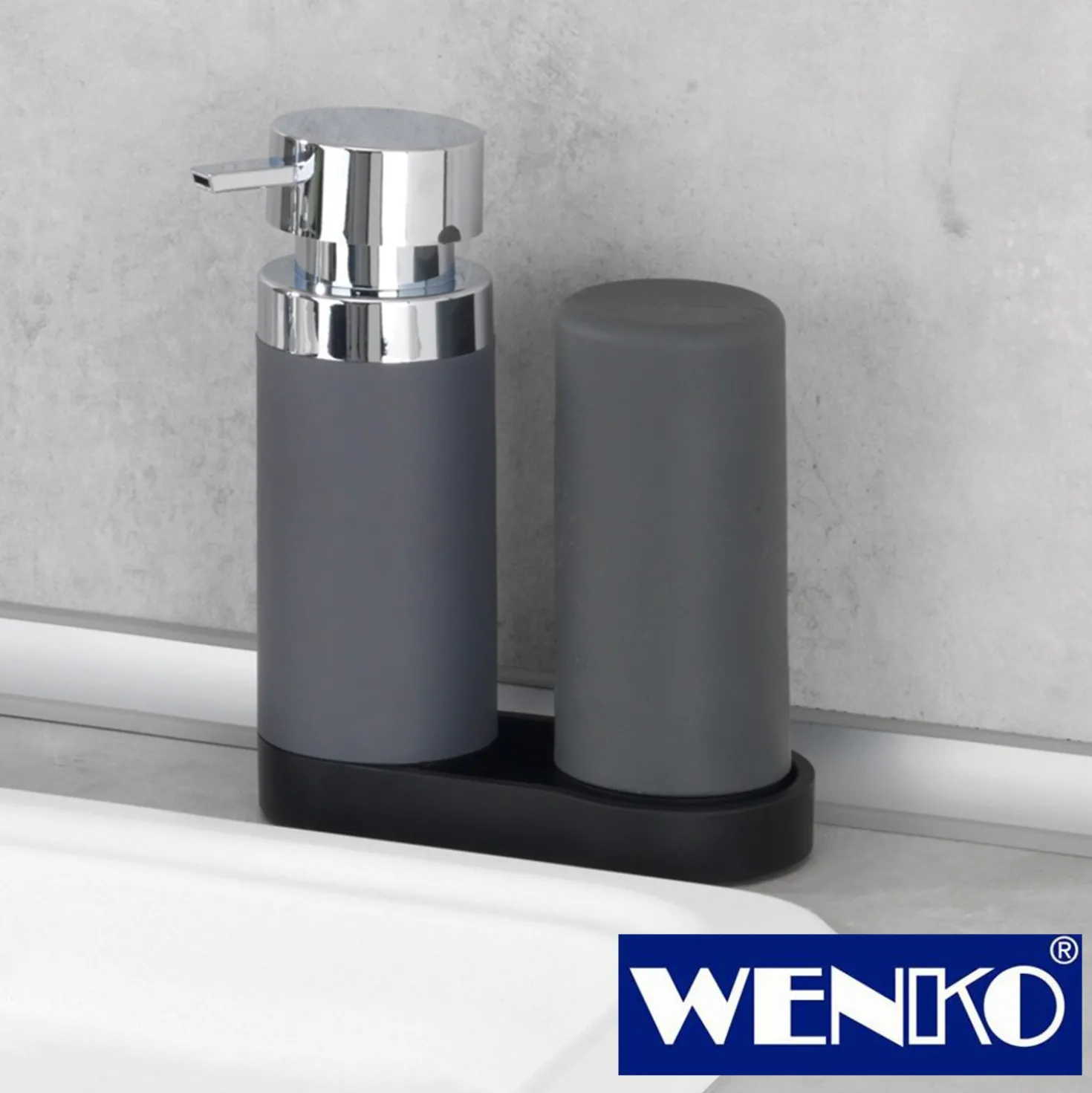 WENKO Easy Squeez-e Spülstation Grau