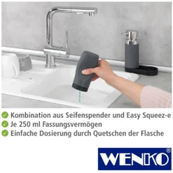 WENKO Easy Squeez-e Spülstation Grau