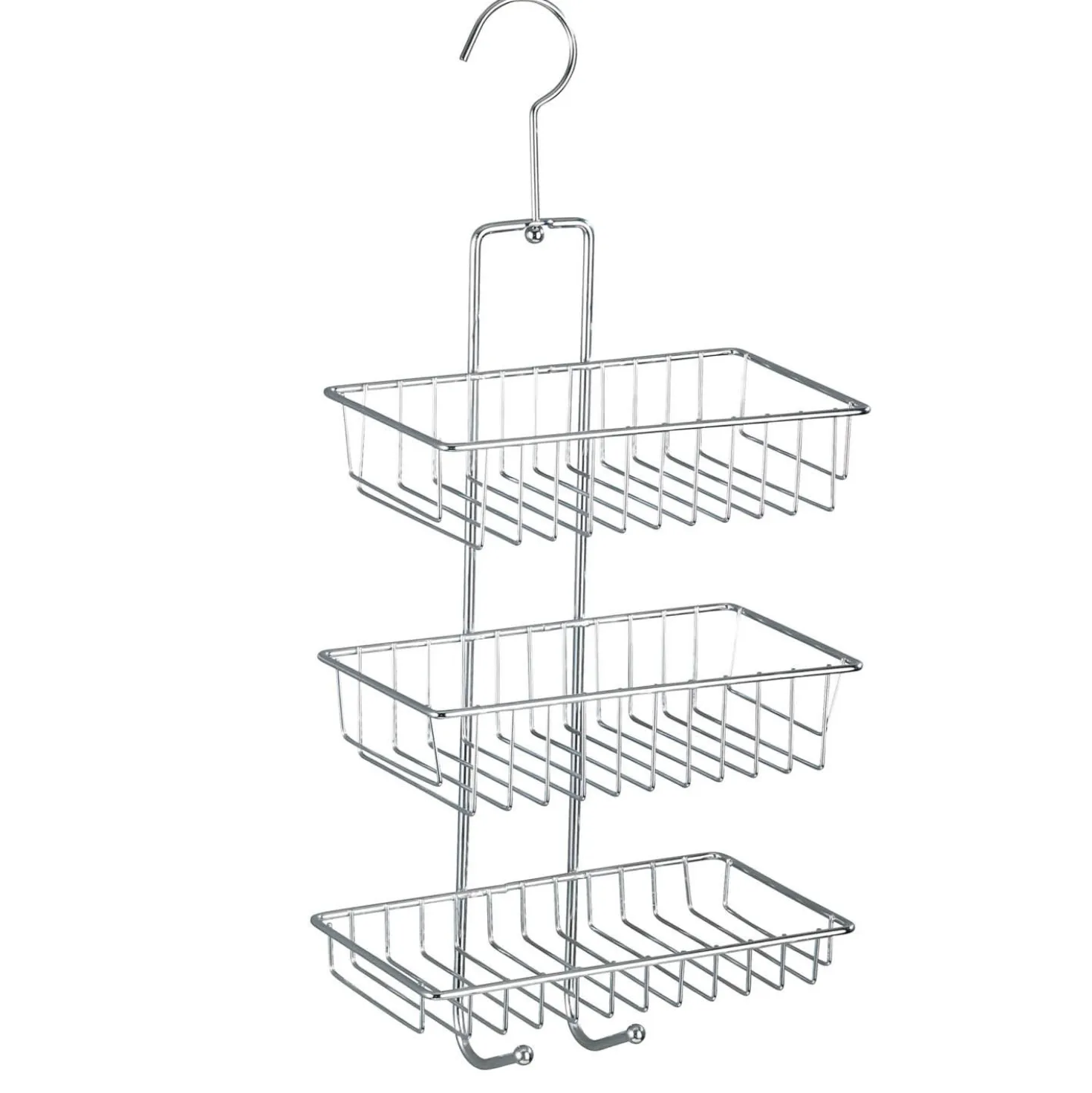 WENKO Exclusiv Duschcaddy Mod. Nivala 3 Ablagen, Chrom