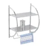 WENKO Exclusiv Wandregal mit 2 Ablagen, mit Handtuchhalter