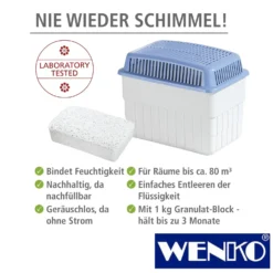 WENKO Feuchtigkeitskiller 1 kg, Raumentfeuchter