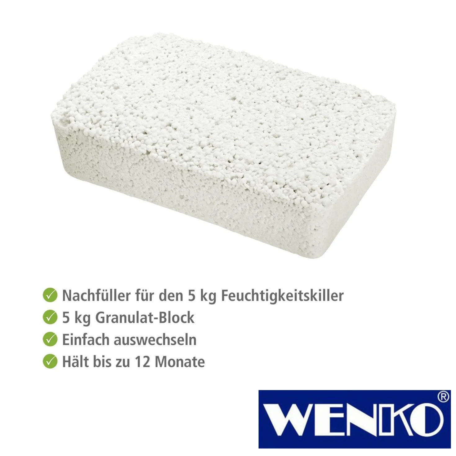 WENKO Feuchtigkeitskiller 5 kg Nachfüllpack, Raumentfeuchter