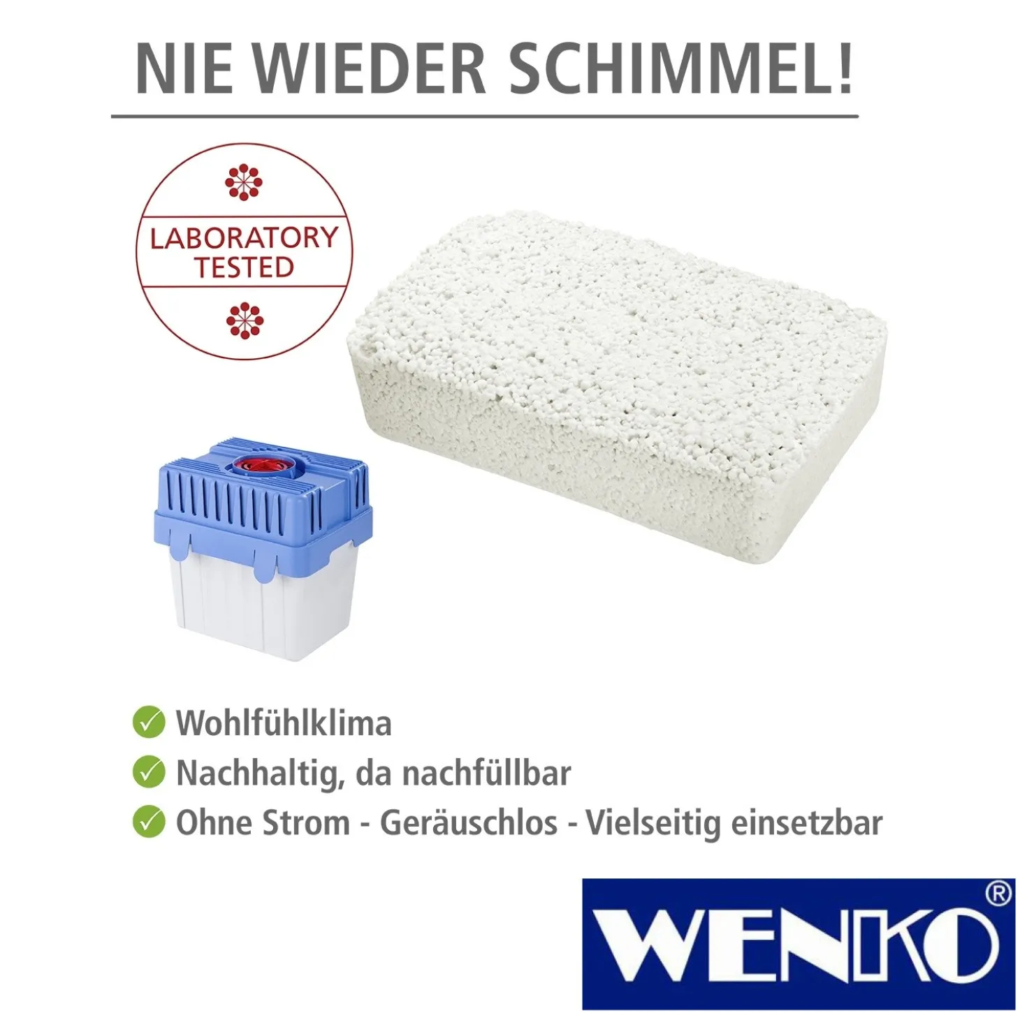 WENKO Feuchtigkeitskiller 5 kg Nachfüllpack, Raumentfeuchter