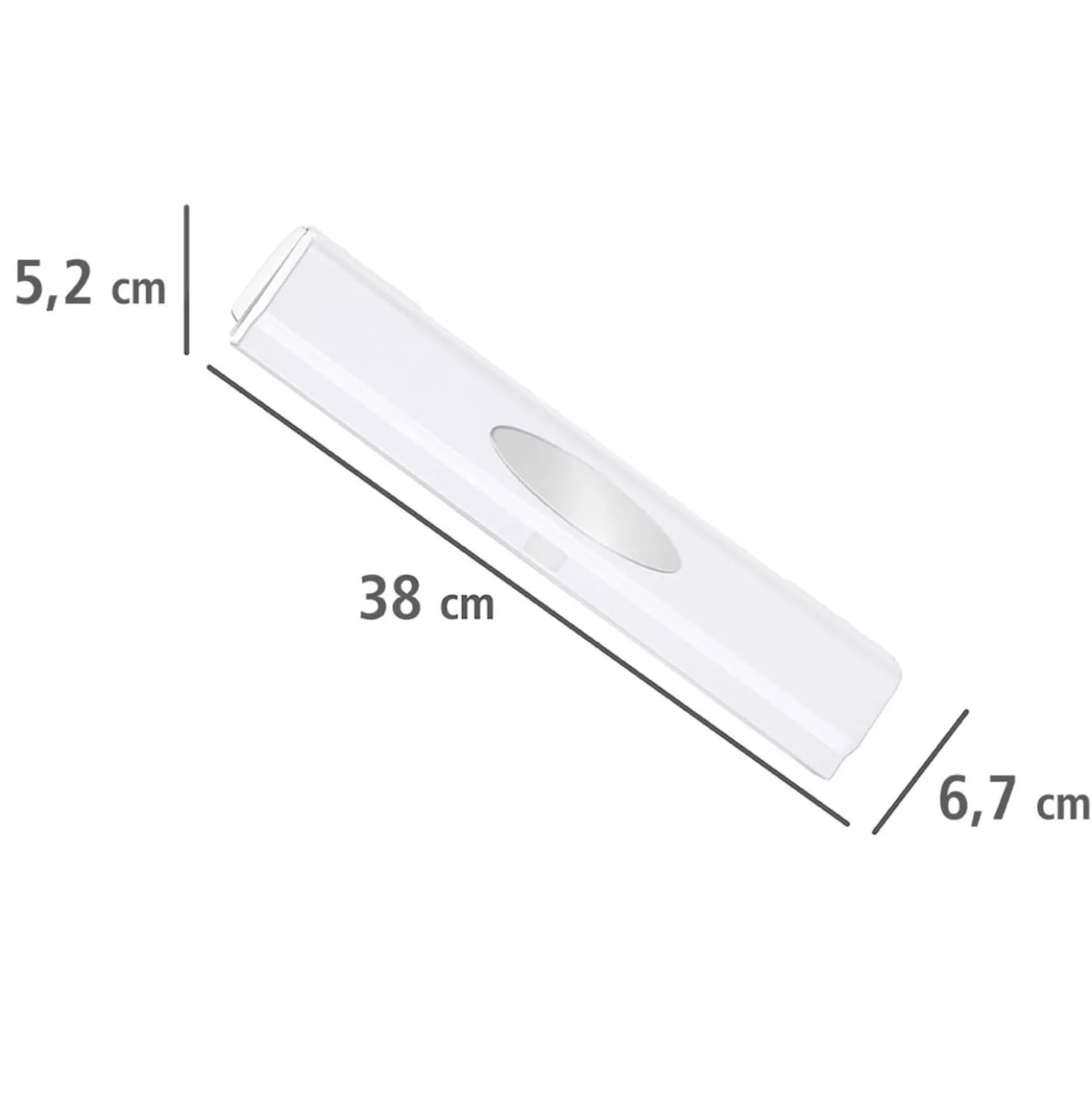 WENKO Folienschneider Mod. Perfect-Cutter Weiß, mit Sichtfenster