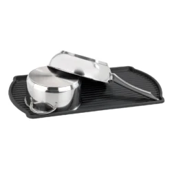 WENKO Geschirrabtropfer Basic Schwarz, Geschirr Abtropfgestell