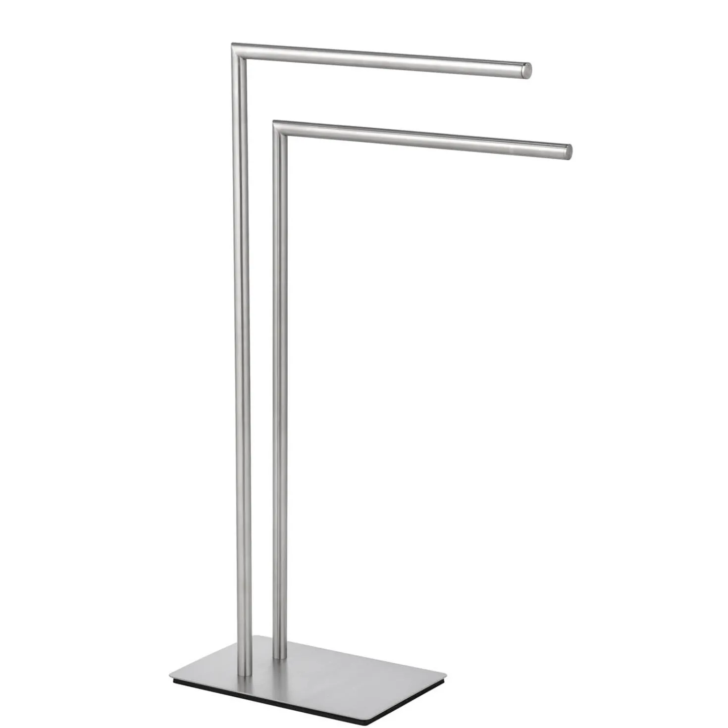 WENKO Handtuchständer Mod. Recco Edelstahl satiniert, schwere Bodenplatte für sicheren Stand