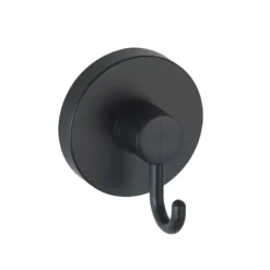WENKO Mod. Vacuum-Loc® Haken Schwarz 2er Set, Befestigen ohne Bohren