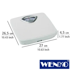 WENKO Personenwaage mechanisch, analoge Körperwaage bis 130 kg