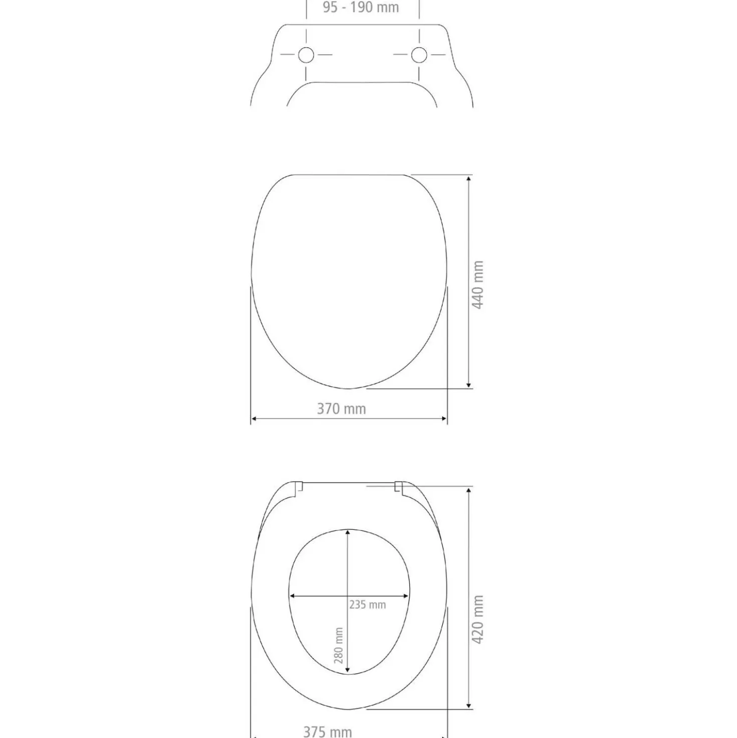 WENKO Premium WC-Sitz Mod. Kos Weiß, recycelbarer Thermoplast, mit Absenkautomatik