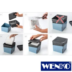 WENKO Raumentfeuchter Cube Beige 1000 g, Luftentfeuchter