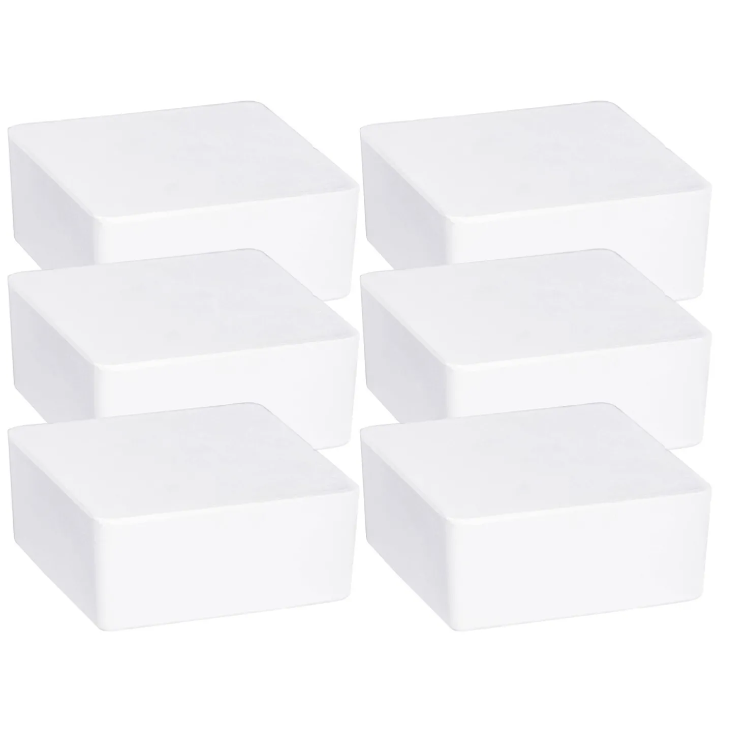 WENKO Raumentfeuchter Cube Nachfüller 1000 g, 6er Set, Luftentfeuchter Nachfüllpack