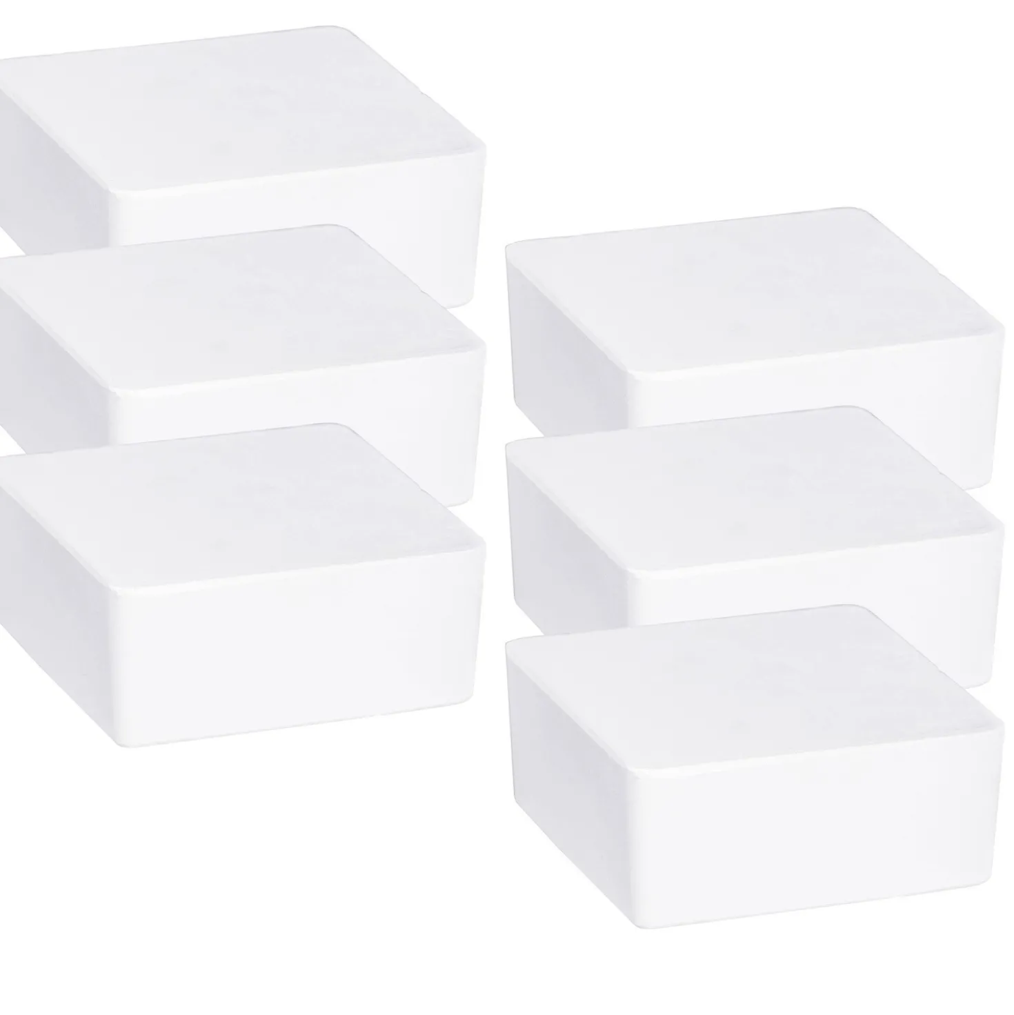 WENKO Raumentfeuchter Cube Nachfüller 1000 g mit Orangenduft, 6er Set, Luftentfeuchter Nachfüllpack