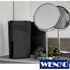 WENKO Raumentfeuchter Drop Schwarz 2 x 1000 g, für Räume bis ca. 80m³