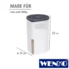 WENKO Raumentfeuchter Drop Weiß 2 x 1000 g, für Räume bis ca. 80m³