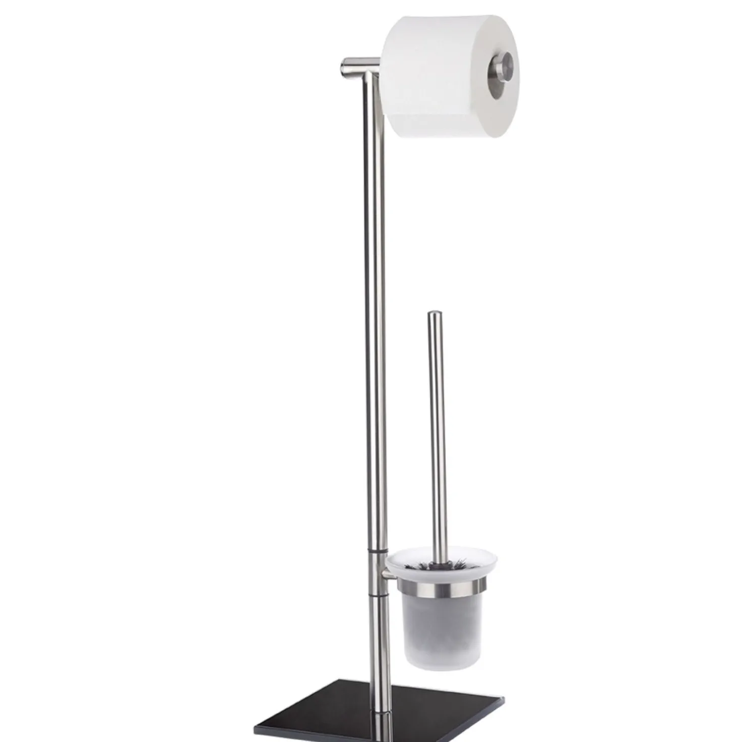 WENKO Stand WC-Garnitur Lima Edelstahl, rostfrei