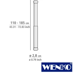 WENKO Teleskop-Duschstange 