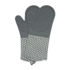 WENKO Topfhandschuhe Silikon Grau, 1 Paar