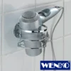 WENKO Turbo-Loc® Edelstahl Haartrocknerhalter, rostfrei, Befestigen ohne bohren