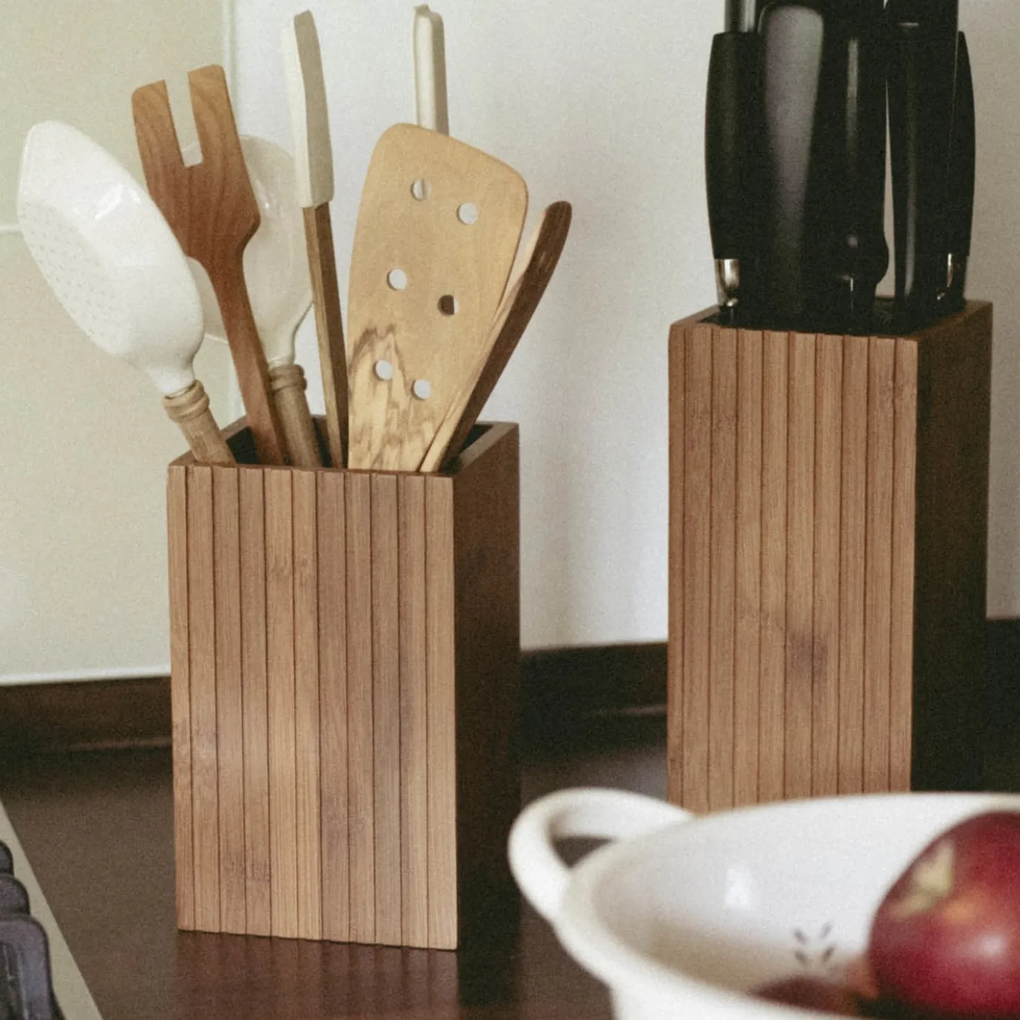 WENKO Utensilienhalter und Küchenrollenhalter Mod. Mera, 2-teiliges Set