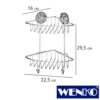 WENKO Vacuum-Loc® Eckregal Bari 2 Etagen, Befestigen ohne bohren