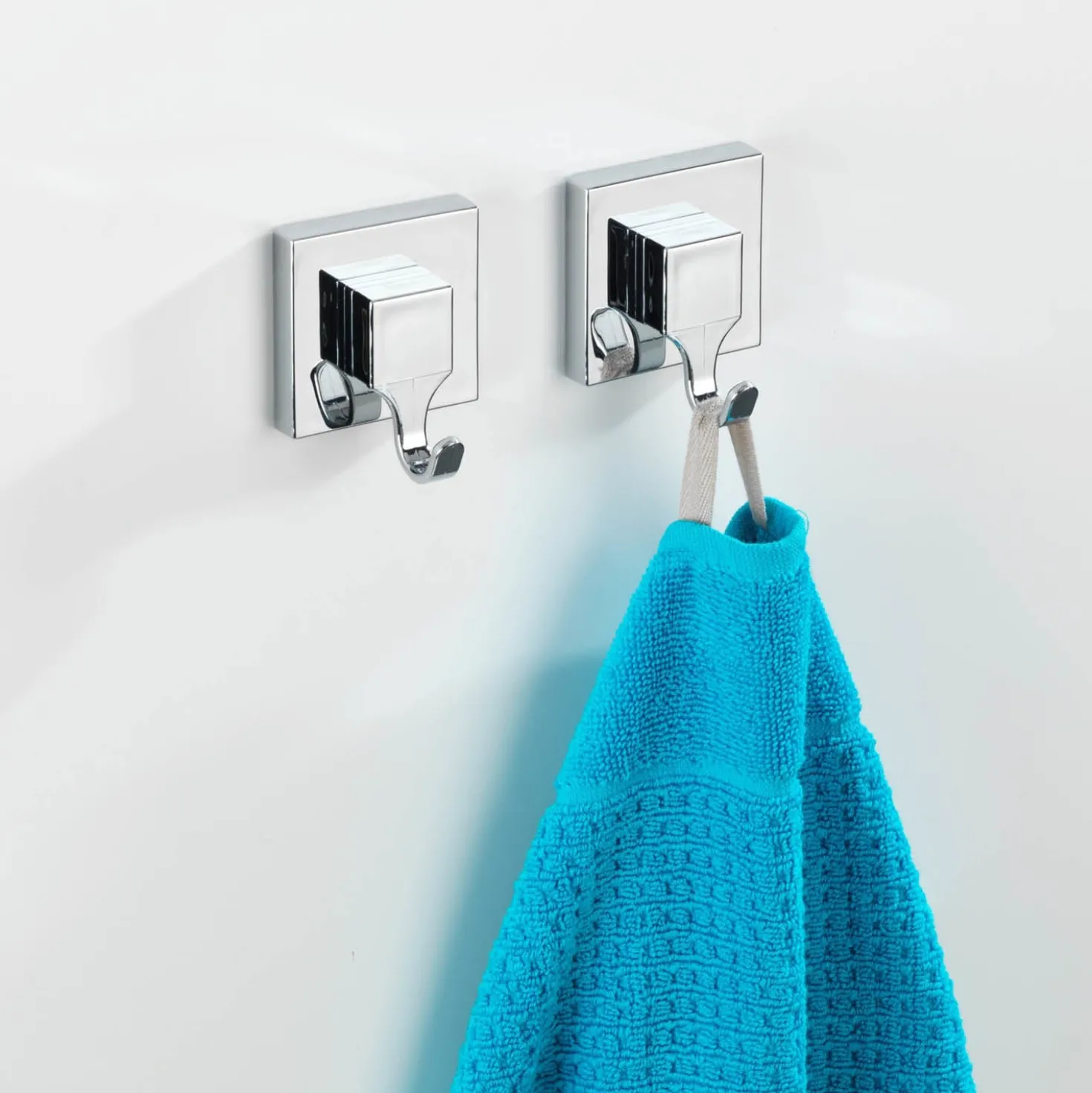 WENKO Vacuum-Loc® Wandhaken Mod. Quadro 2er Set,, Befestigen ohne Bohren