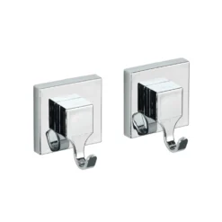 WENKO Vacuum-Loc® Wandhaken Mod. Quadro 2er Set,, Befestigen ohne Bohren