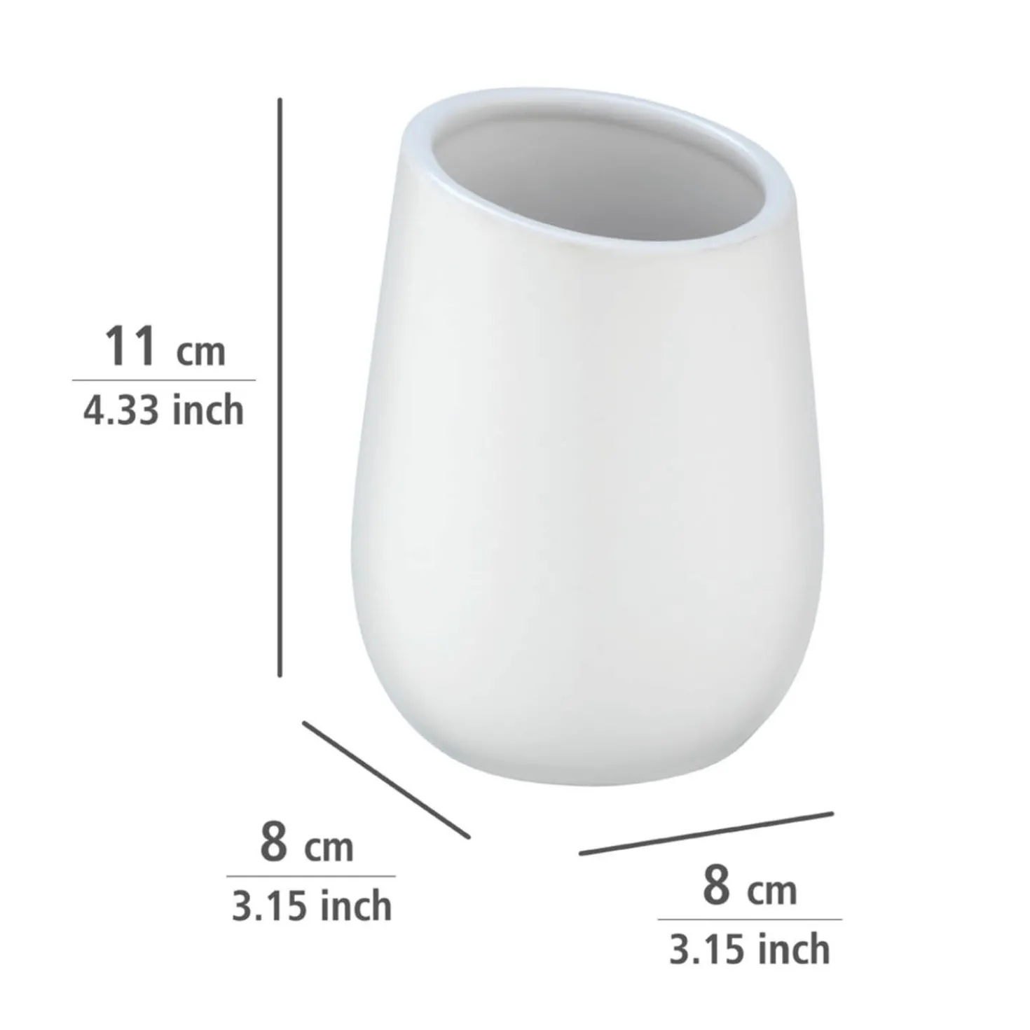 WENKO Waschtisch-Set "Badi" Weiß, 2-tlg.