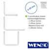 WENKO Winkelstange Universal Weiß, 20 mm