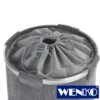 WENKO Wäschesammler Cordoba Grau, Wäschekorb, 68 l