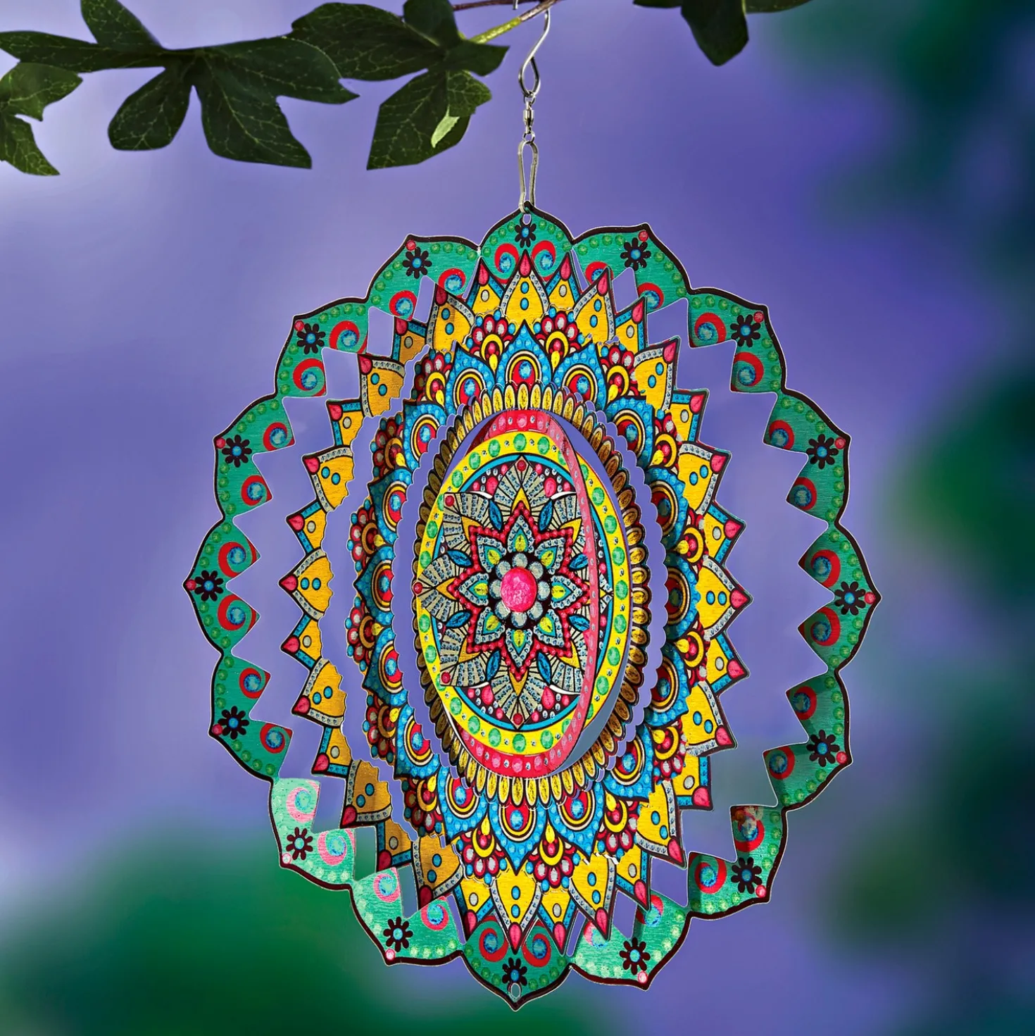 Windspiel "Mandala" aus Edelstahl Gainsborough