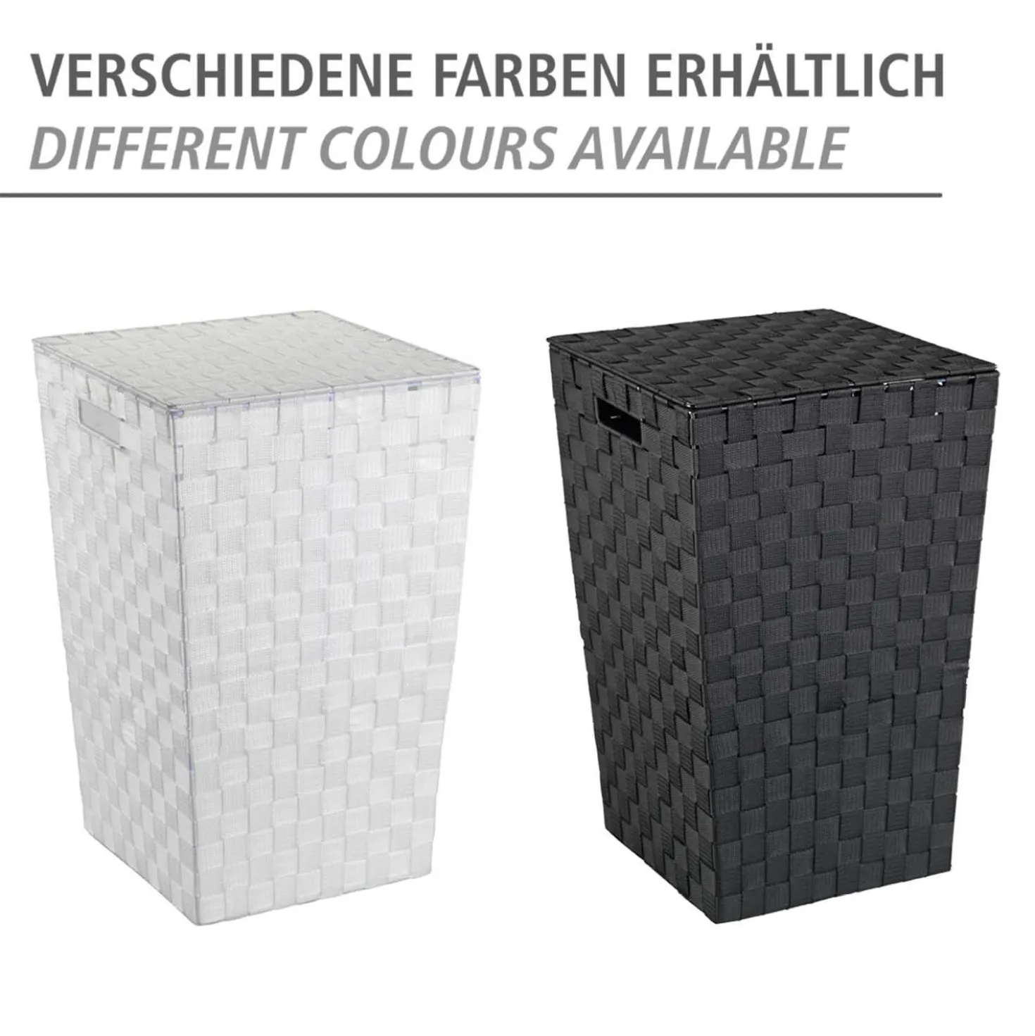 Wäschetruhe Adria Square Schwarz WENKO